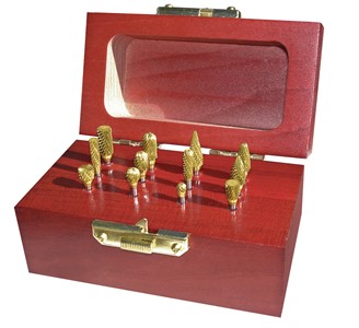 BURR SET H, 12 PC. D/C TiN | Monster